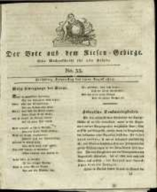 Der Bote aus dem Riesen-Gebirge : eine Wochenschrift für alle Stände, R. 1, 1813, nr 33