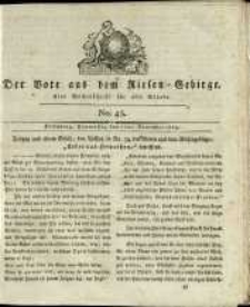 Der Bote aus dem Riesen-Gebirge : eine Wochenschrift für alle Stände, R. 1, 1813, nr 45