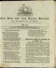 Der Bote aus dem Riesen-Gebirge : eine Wochenschrift für alle Stände, R. 1, 1813, nr 47