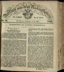 Der Bote aus dem Riesen-Gebirge : eine Zeitschrift für alle Stände, R. 51, 1863, nr 31
