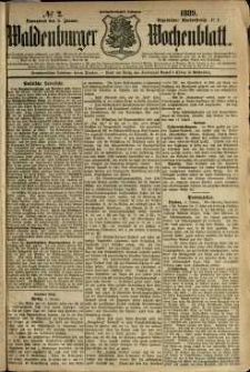 Waldenburger Wochenblatt, Jg. 35, 1889, nr 2