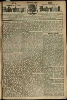Waldenburger Wochenblatt, Jg. 35, 1889, nr 6