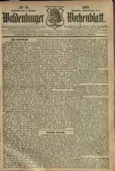 Waldenburger Wochenblatt, Jg. 35, 1889, nr 12