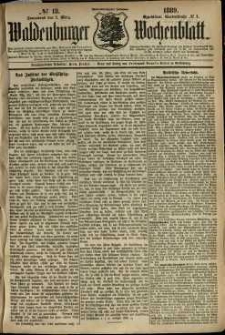Waldenburger Wochenblatt, Jg. 35, 1889, nr 18