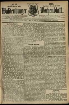 Waldenburger Wochenblatt, Jg. 35, 1889, nr 23