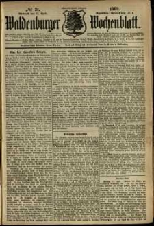 Waldenburger Wochenblatt, Jg. 35, 1889, nr 31