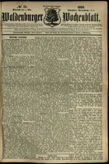 Waldenburger Wochenblatt, Jg. 35, 1889, nr 35