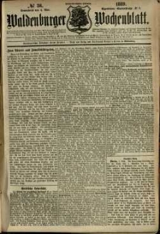 Waldenburger Wochenblatt, Jg. 35, 1889, nr 36