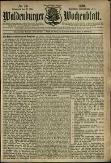 Waldenburger Wochenblatt, Jg. 35, 1889, nr 40