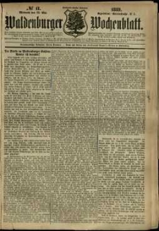 Waldenburger Wochenblatt, Jg. 35, 1889, nr 41