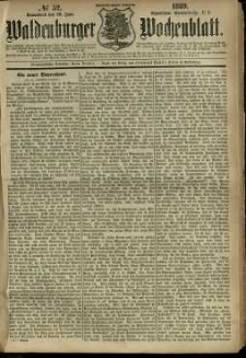 Waldenburger Wochenblatt, Jg. 35, 1889, nr 52