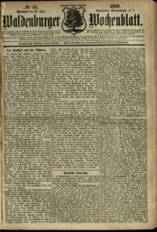 Waldenburger Wochenblatt, Jg. 35, 1889, nr 55