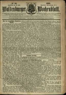 Waldenburger Wochenblatt, Jg. 35, 1889, nr 56