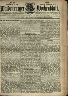 Waldenburger Wochenblatt, Jg. 35, 1889, nr 61