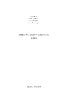 Bibliografia Książnicy Karkonoskiej : 2008-2010 [Dokument elektroniczny]