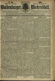 Waldenburger Wochenblatt, Jg. 35, 1889, nr 89