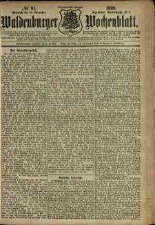 Waldenburger Wochenblatt, Jg. 35, 1889, nr 91