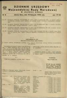 Dziennik Urzędowy Wojewódzkiej Rady Narodowej w Jeleniej Górze, 1978, nr 8