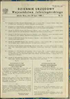 Dziennik Urzędowy Województwa Jeleniogórskiego, 1988, nr 11