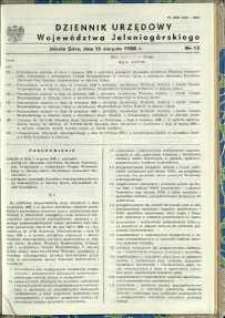 Dziennik Urzędowy Województwa Jeleniogórskiego, 1988, nr 13