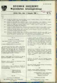 Dziennik Urzędowy Województwa Jeleniogórskiego, 1988, nr 14