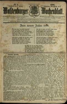 Waldenburger Wochenblatt, Jg. 36, 1890, nr 1