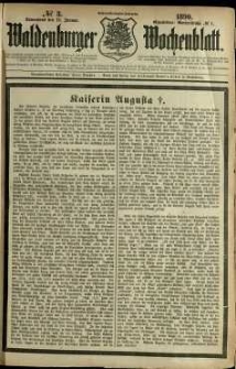 Waldenburger Wochenblatt, Jg. 36, 1890, nr 3