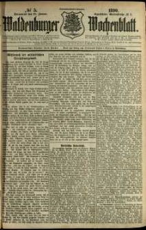 Waldenburger Wochenblatt, Jg. 36, 1890, nr 5