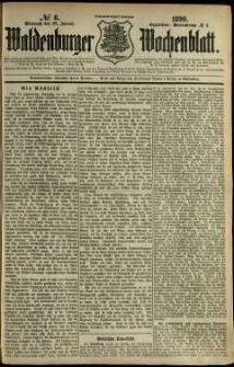 Waldenburger Wochenblatt, Jg. 36, 1890, nr 6