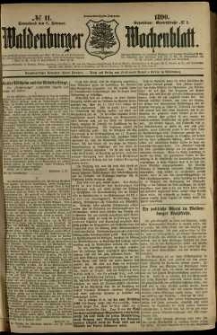 Waldenburger Wochenblatt, Jg. 36, 1890, nr 11