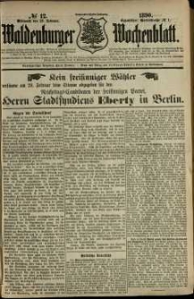 Waldenburger Wochenblatt, Jg. 36, 1890, nr 12