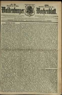 Waldenburger Wochenblatt, Jg. 36, 1890, nr 22