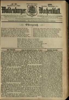 Waldenburger Wochenblatt, Jg. 36, 1890, nr 27