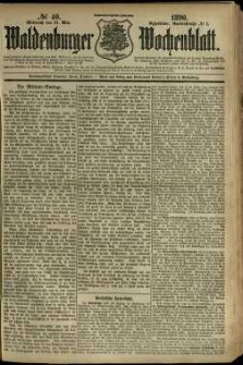 Waldenburger Wochenblatt, Jg. 36, 1890, nr 40