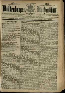 Waldenburger Wochenblatt, Jg. 36, 1890, nr 41