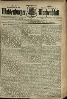 Waldenburger Wochenblatt, Jg. 36, 1890, nr 47