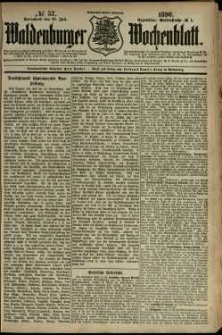 Waldenburger Wochenblatt, Jg. 36, 1890, nr 57