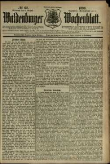 Waldenburger Wochenblatt, Jg. 36, 1890, nr 62