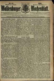 Waldenburger Wochenblatt, Jg. 36, 1890, nr 64