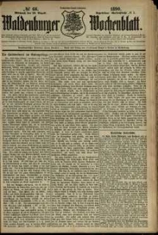 Waldenburger Wochenblatt, Jg. 36, 1890, nr 66