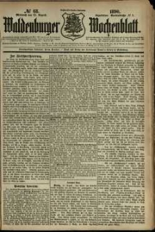 Waldenburger Wochenblatt, Jg. 36, 1890, nr 68