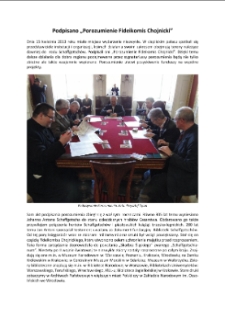 Podpisano &bdquo;Porozumienie Fideikomis Chojnicki&rdquo; [Dokument elektroniczny]