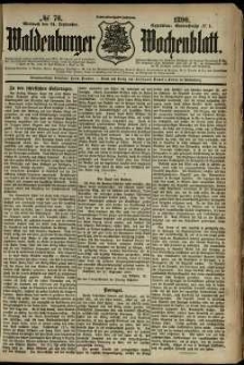 Waldenburger Wochenblatt, Jg. 36, 1890, nr 76