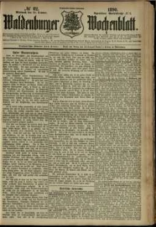 Waldenburger Wochenblatt, Jg. 36, 1890, nr 82