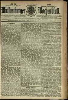 Waldenburger Wochenblatt, Jg. 36, 1890, nr 91