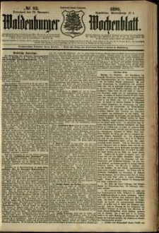 Waldenburger Wochenblatt, Jg. 36, 1890, nr 93