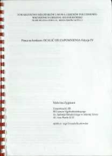 Ocalić od zapomnienia