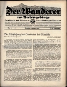 Der Wanderer im Riesengebirge, 1932, nr 8