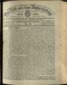 Der Bote aus dem Riesen-Gebirge : Zeitung für alle Stände, R. 102, 1914, nr 33