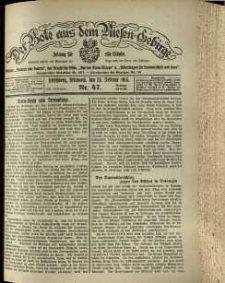 Der Bote aus dem Riesen-Gebirge : Zeitung f&uuml;r alle St&auml;nde, R. 102, 1914, nr 47